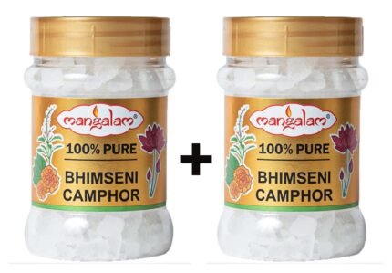 Mangalam 100% PURE BHIMSENI CAMPHOR 200gm (100gm x 2)